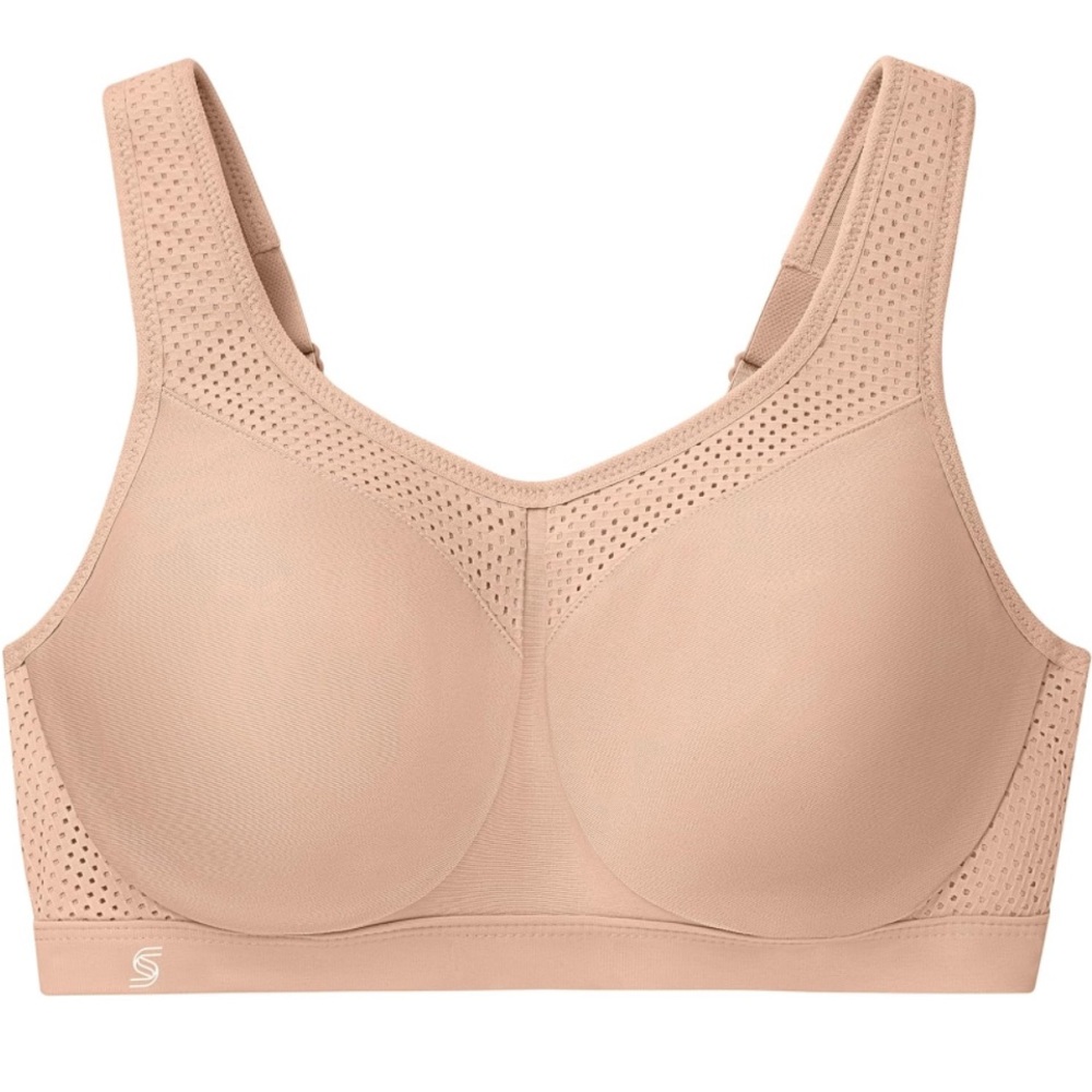 Glamorise Women's Plus Hi-Impact Sports Bra Underwire.Only beige 38H (NWOT)